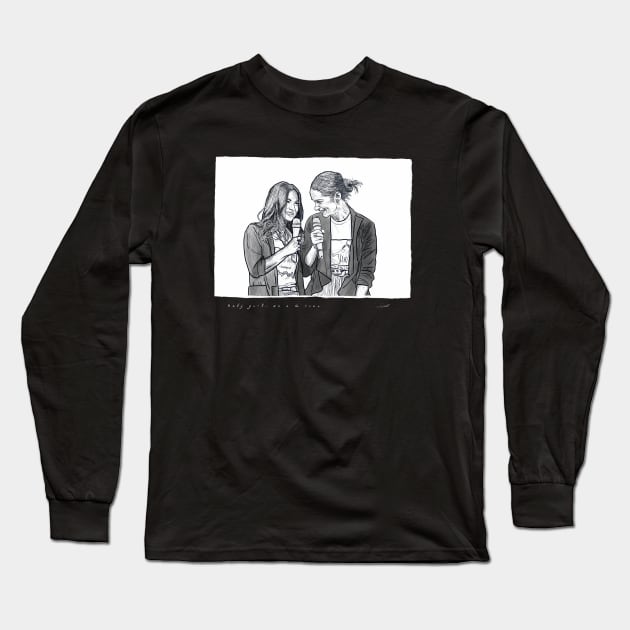 We is the Team (Black Ink Version) Long Sleeve T-Shirt by styl